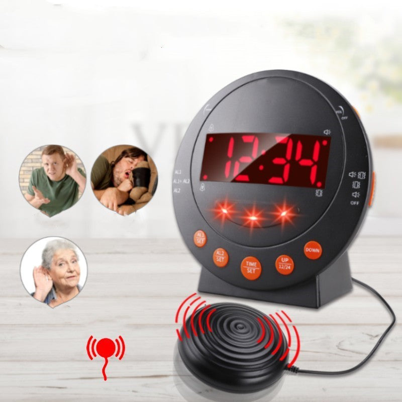 Loud Vibrating Alarm Clock with Bed Shaker